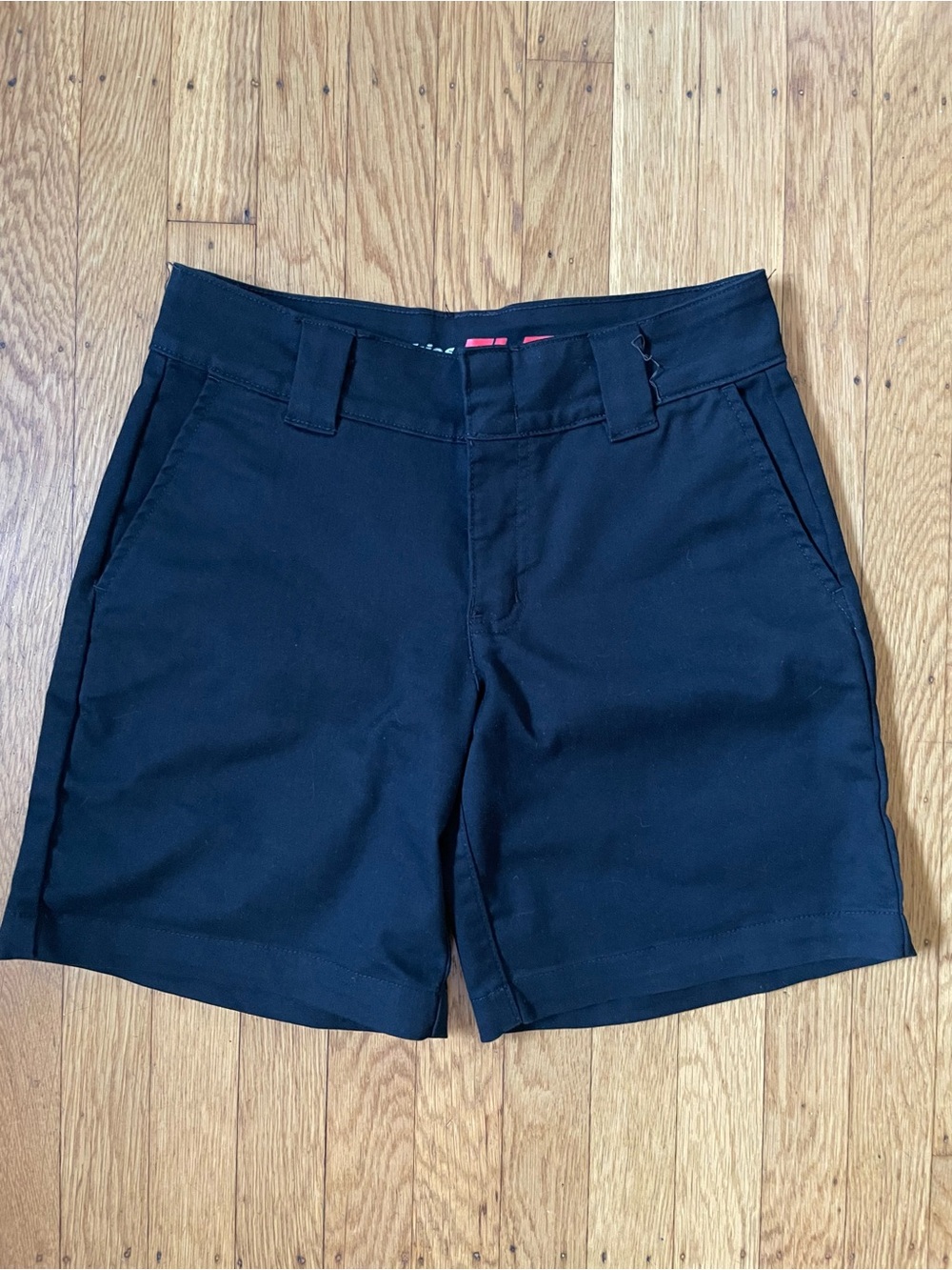 Dickies Black “Super Flex” Mid-Length Black Stretch Shorts